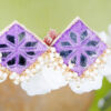 Purple  thread square mirror loreal