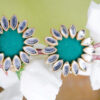 Green Kundan Stud