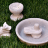 Marble Plate with Nandi And Shivling set