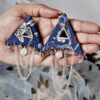 Trikon Chain Patti Earrings
