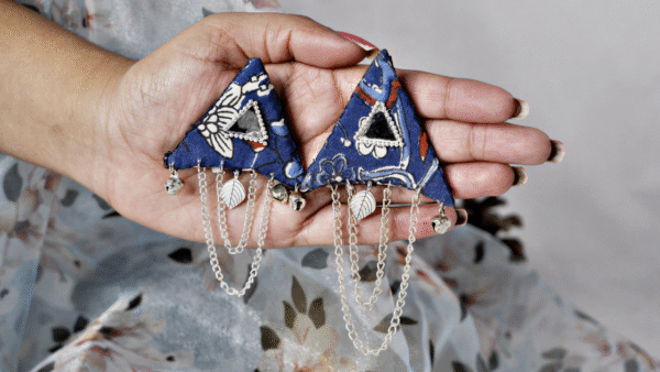 Trikon Chain Patti Earrings
