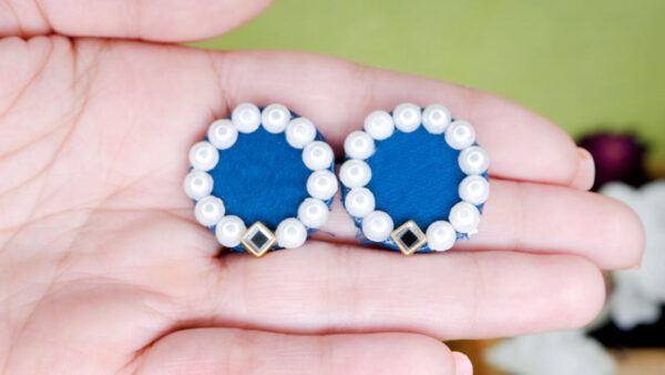 blue-ear-rings-1 Blue Pearl stud