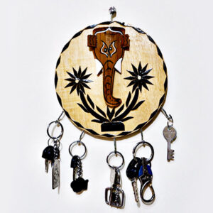 Bamboo Ganesha Keyring Holder
