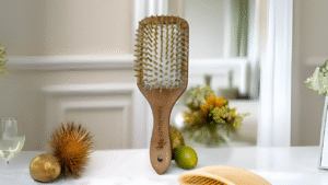 Wooden hair brush