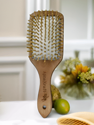 Wooden hair brush