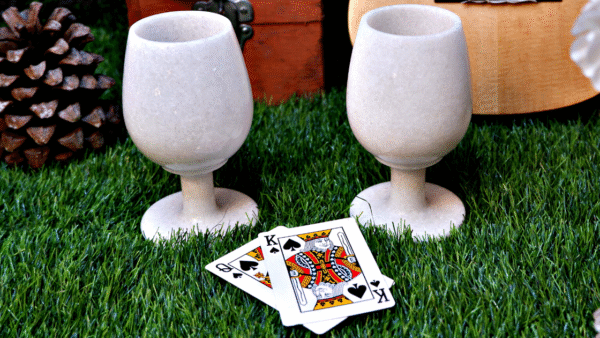 Marble Wine Glass