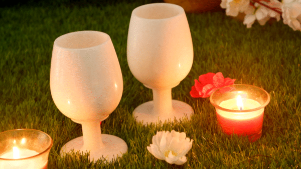 Marble Wine Glass