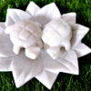 Marble Kamal Plate With Two Tortoise Combo