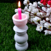 Marble White Candle Stand