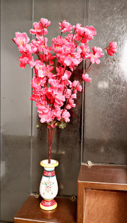 Marble Painted Flower Pot