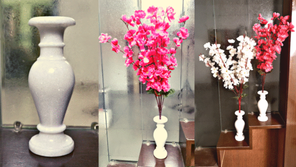 Marble White Flower Pot