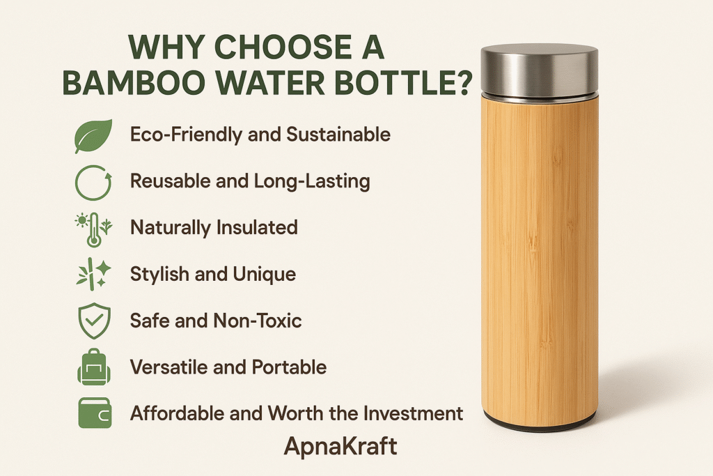 Why Choose a Bamboo Water Bottle by apnakraft